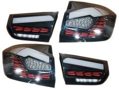 [33970]    Komple Stop F30-LCI Set; [MODIFIYE:GTS ///M4] Siyah; Kayar Led 2016-18