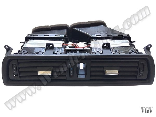[32459]    Klima/Kalorifer Izgarası F10+LCI Ön Orta; (Komple) Siyah