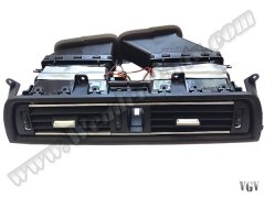 [32460]    Klima/Kalorifer Izgarası F10+LCI Ön Orta; (Komple) Nikelajlı Siyah