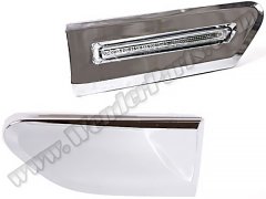 [34881]    Çamurluk Sinyali F01 Sol; (Beyaz) Krom Çerçeveli 2008-12