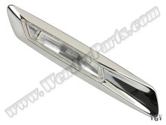 [34873]    Çamurluk Sinyali F10 Sol; (Beyaz) Krom Çerçeveli 2010-13