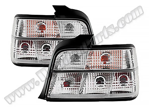 [33796]    Komple Stop E36 Set; (Kristal Beyaz, Ledli) Beyaz Sinyal [Sedan] 1991-98