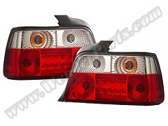 [33791]    Komple Stop E36 Set; (Kristal, Ledli) Beyaz Sinyal [Sedan] 1991-98