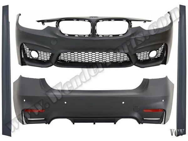 [25725]    Gövde Kiti F30 (Ön:PDCsiz, Arka:PDCli, F.Yık-lı, SİS Delikli, 2-Çıkış, Mrşp-li) -M3-Design- 2012-18